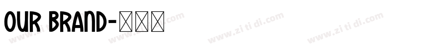 OUR BRAND字体转换
